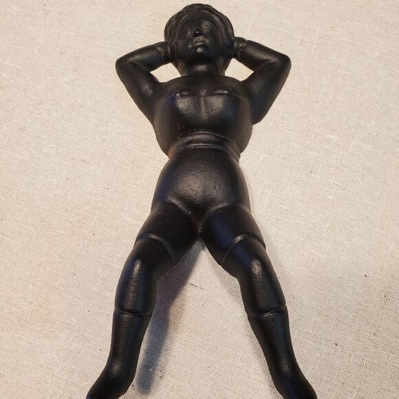 Antique Cast Iron Boot Jack or Door Stop "Naughty Nellie" - Picture 2 of 9